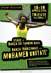 stage di danza africana tradizionale e danza sui tamburi bassi con Mohamed Kouyate
