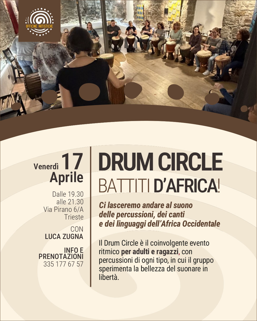 Drum Circle con Luca Zugna