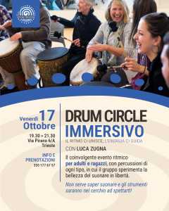 Drum Circle Immersivo con Luca Zugna